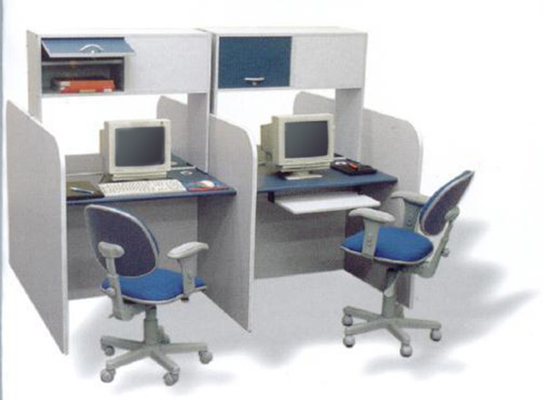baia call-center com armário